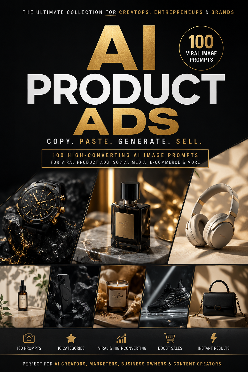 AI PRODUCT ADS — 100 Viral Image Prompts