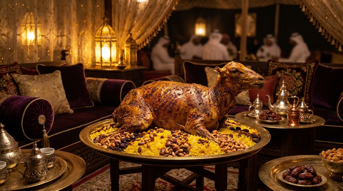 حجز خروف مشوي - ديوانية الخروف المشوي