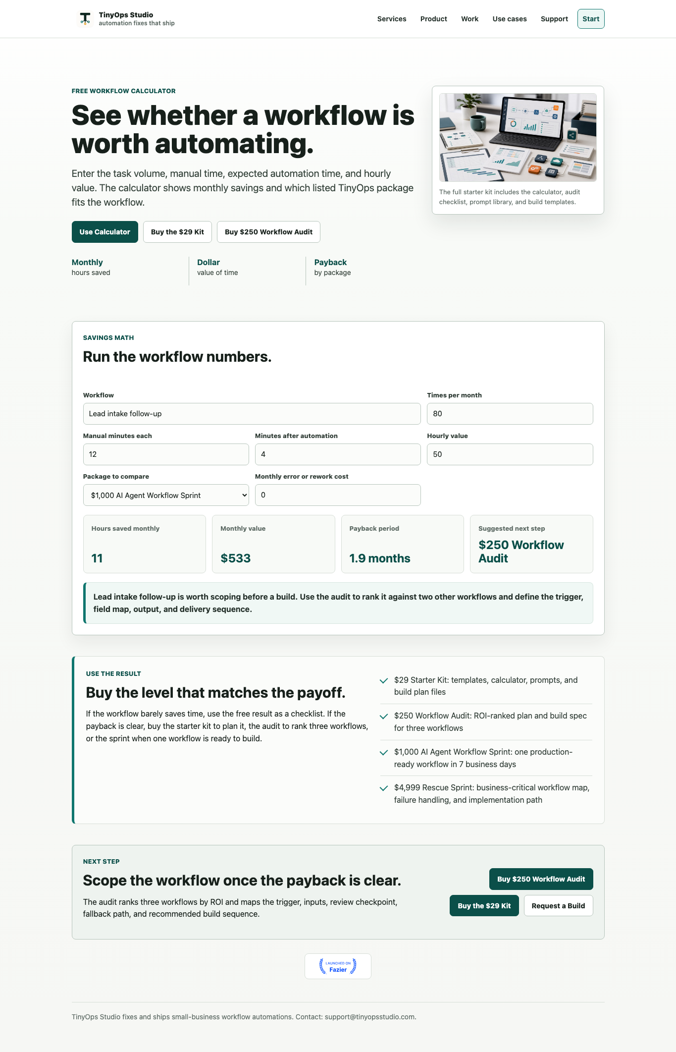 Free Workflow Automation ROI Calculator for n8n, Make & Zapier