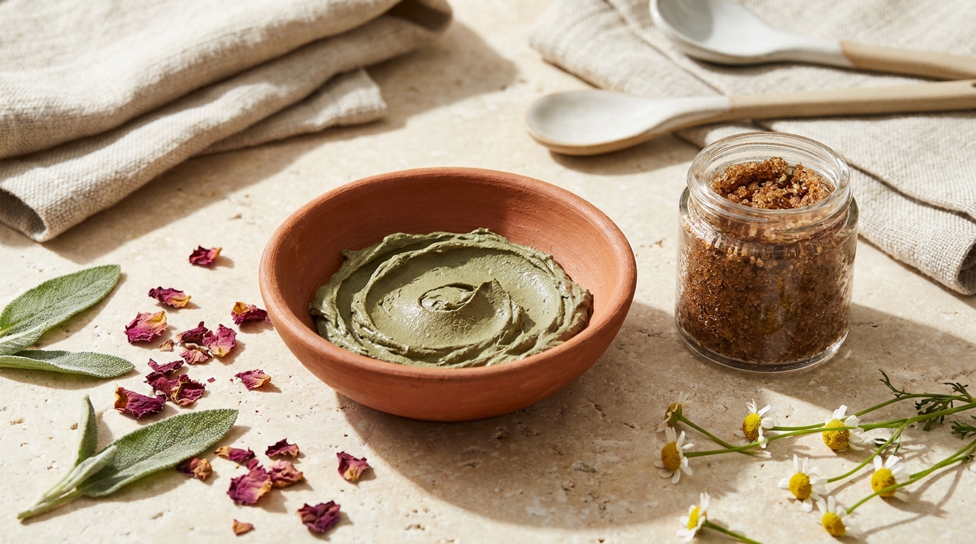 Organic Glow Combo — Face Pack & Scrub