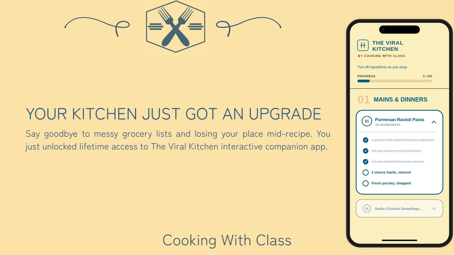 The Viral Kitchen Cookbook & Web App Bundle
