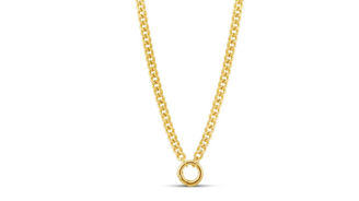 Push Clasp Cuban Chain Necklace