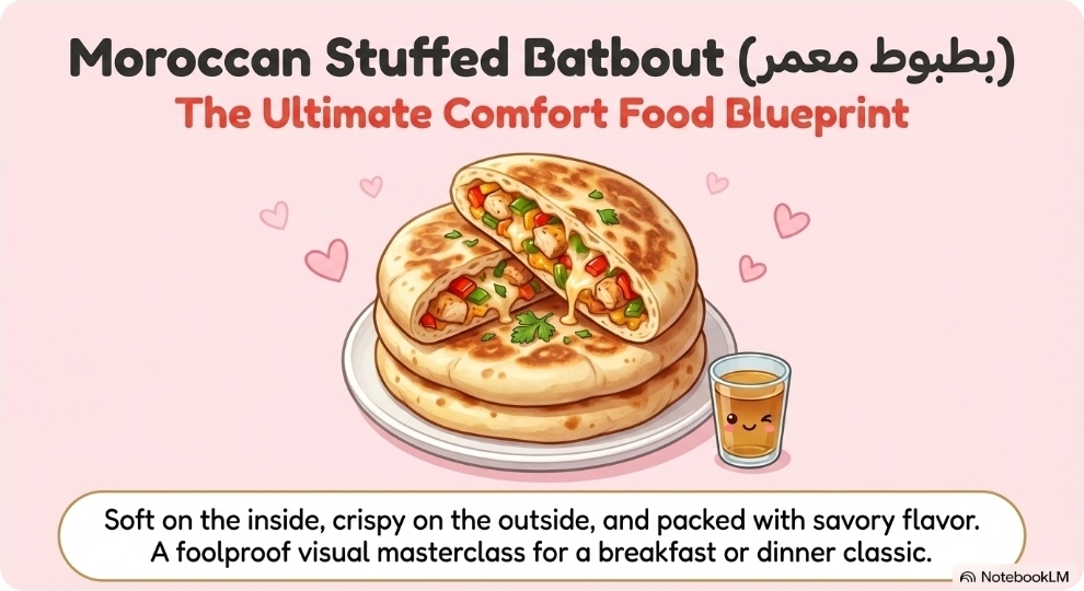 Moroccan Stuffed Batbout | Easy Homemade Recipe