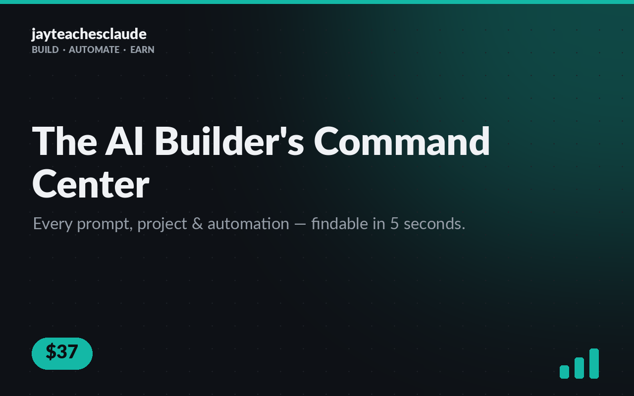 The AI Builder's Command Center (Notion)