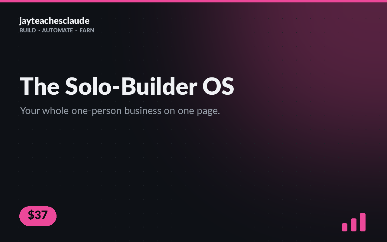 The Solo-Builder OS (Notion)