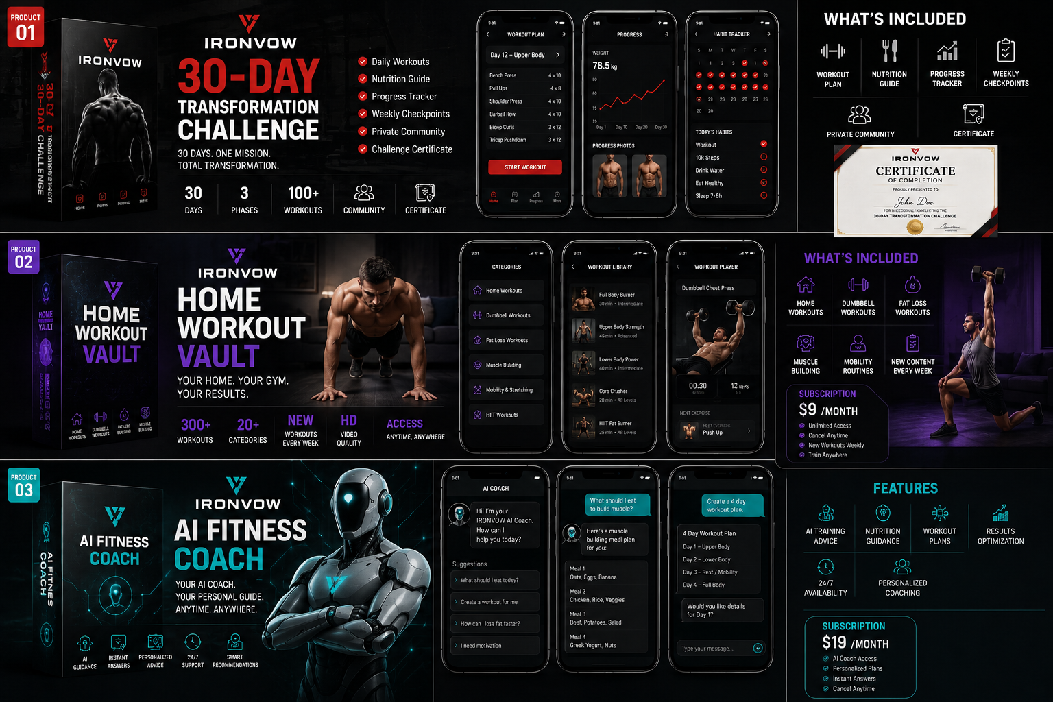 IRONVOW™ AI Fitness Coach