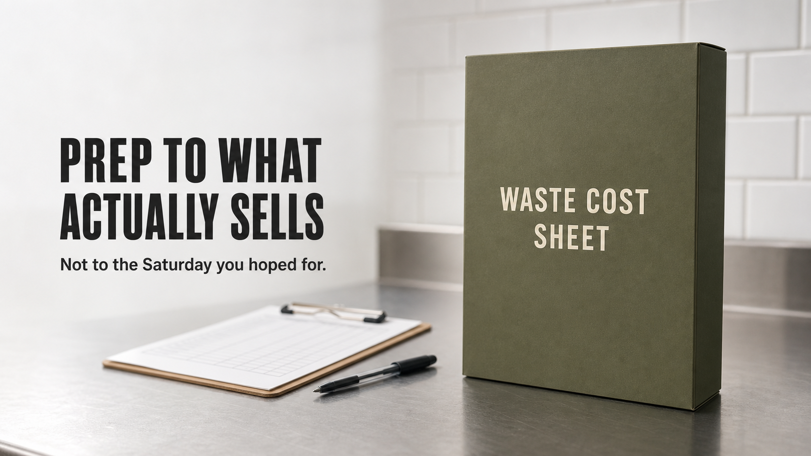 Waste Cost Sheet — Put a Dollar on What Goes in the Bin