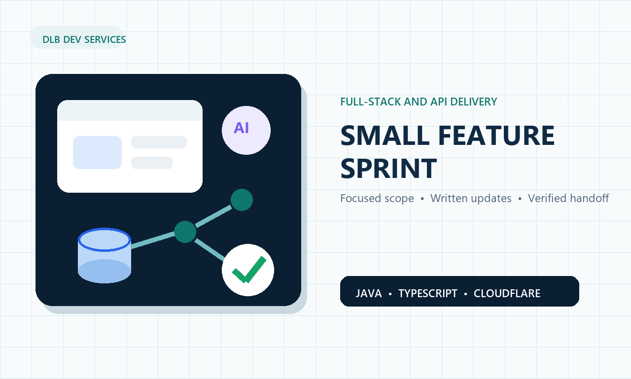 I will build one small full-stack, API, or AI feature