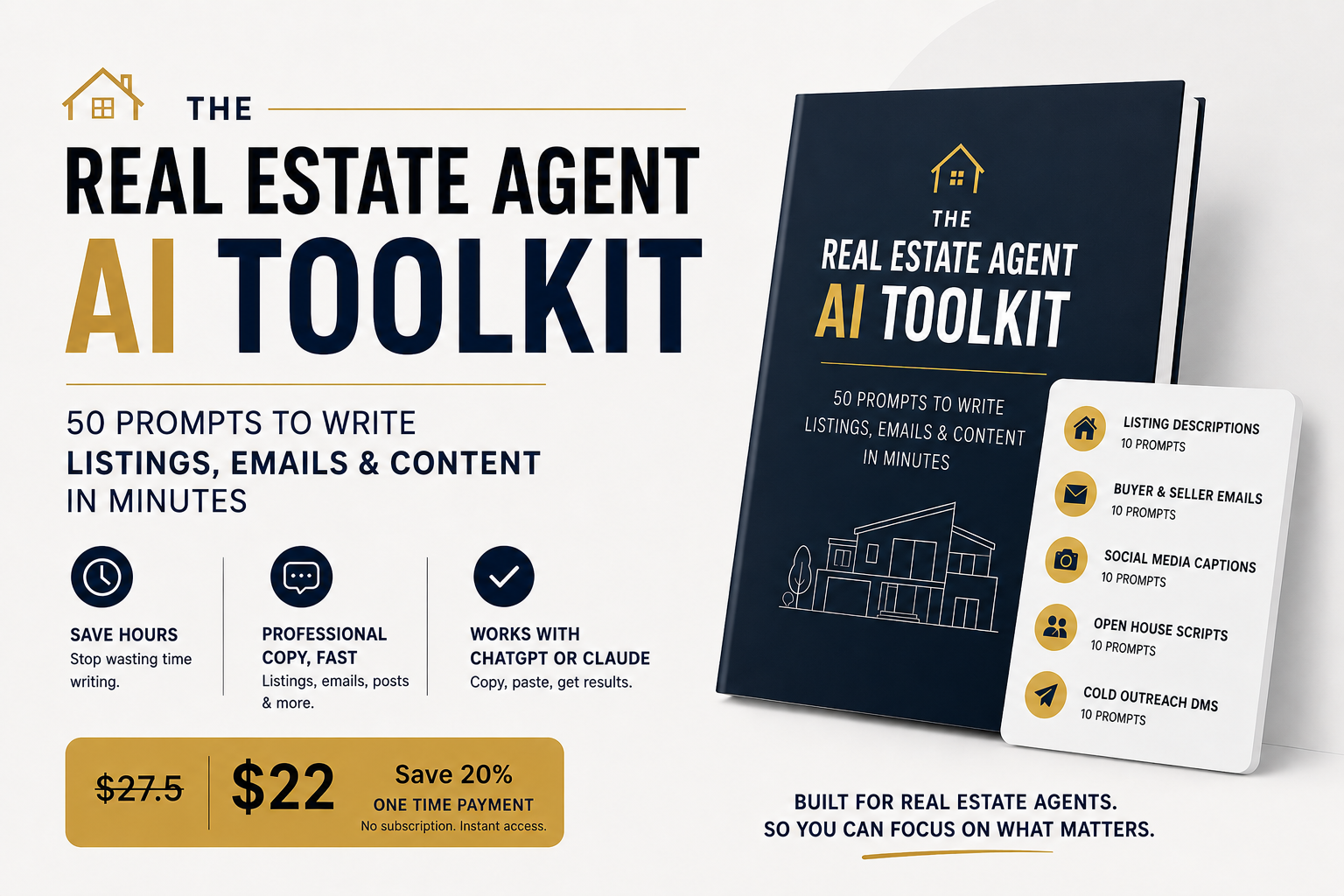  The Real Estate Agent AI Toolkit —  50 Prompts 