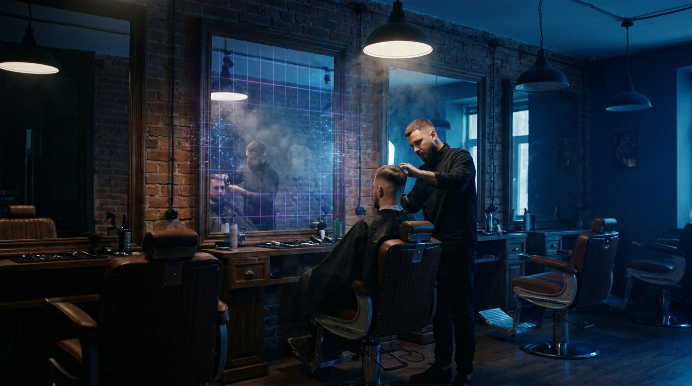 AI Social Media Haircut Visual & Caption Prompt Bundle