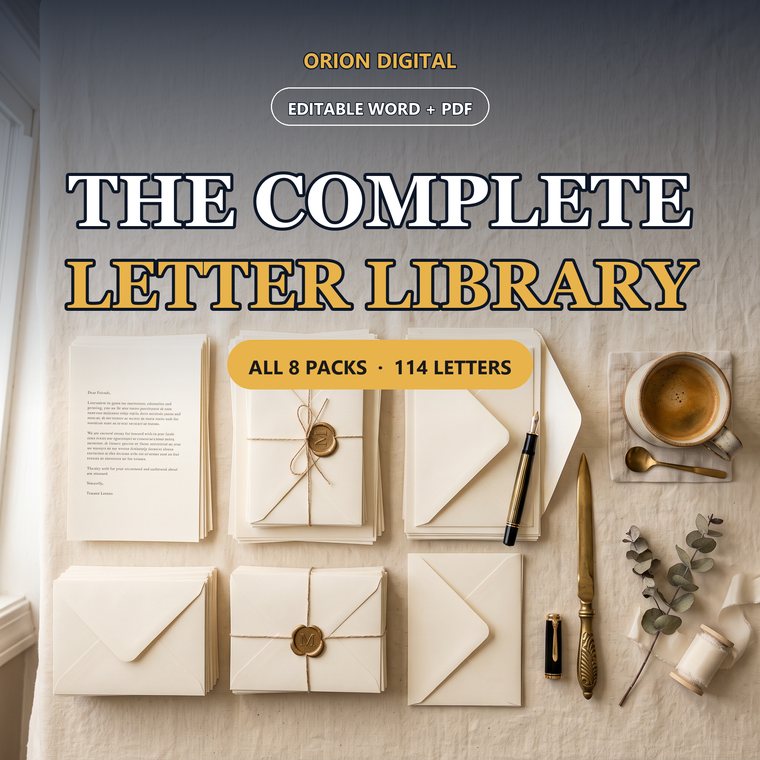 The Complete UK Letter Library — 114 ready-to-send letters
