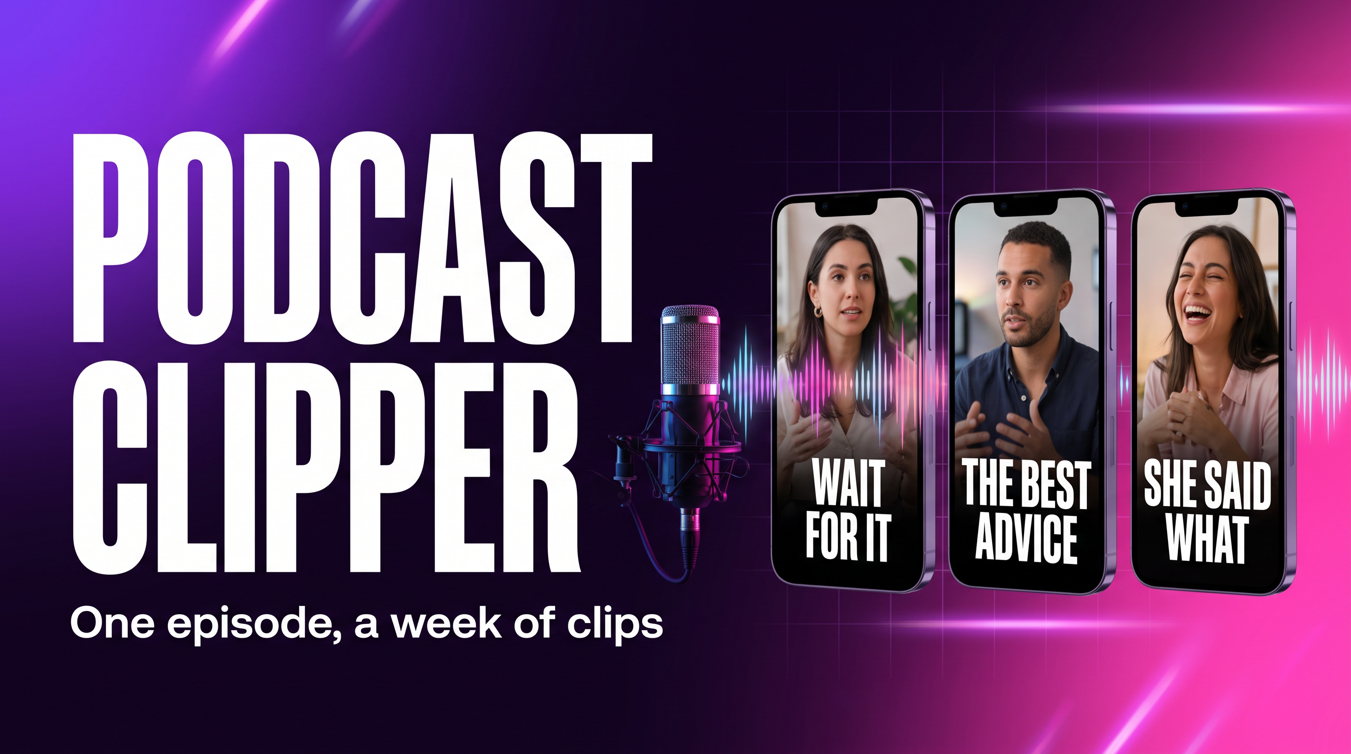 Podcast Clipper — 10 viral clips from one episode