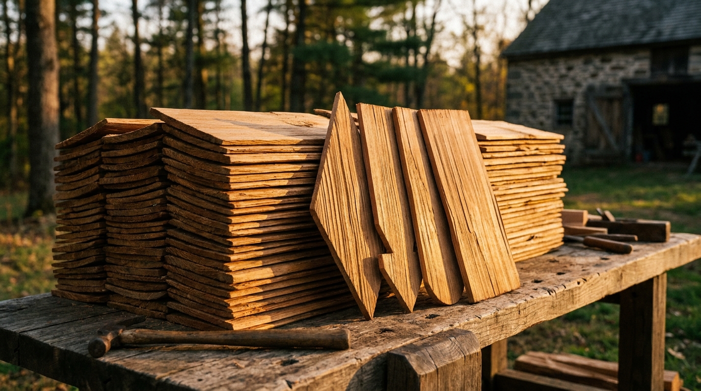 Custom Hand-Shaped Cedar Shakes