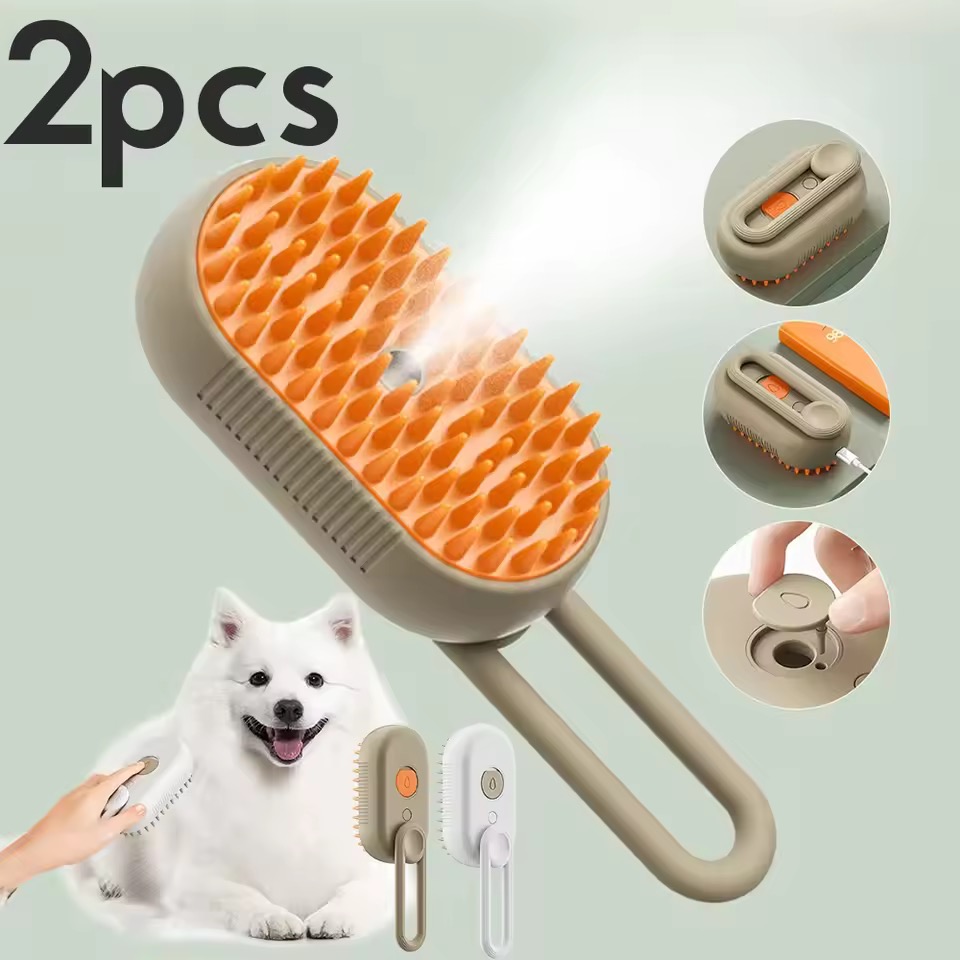 SteamPaw™ - Brosse Vapeur 3-en-1 pour Chiens & Chats