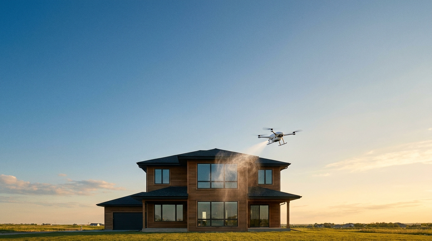 Residential Drone Window & Siding Cleaning