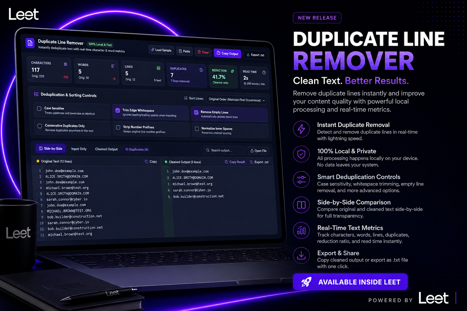 Duplicate Line Remover Theme