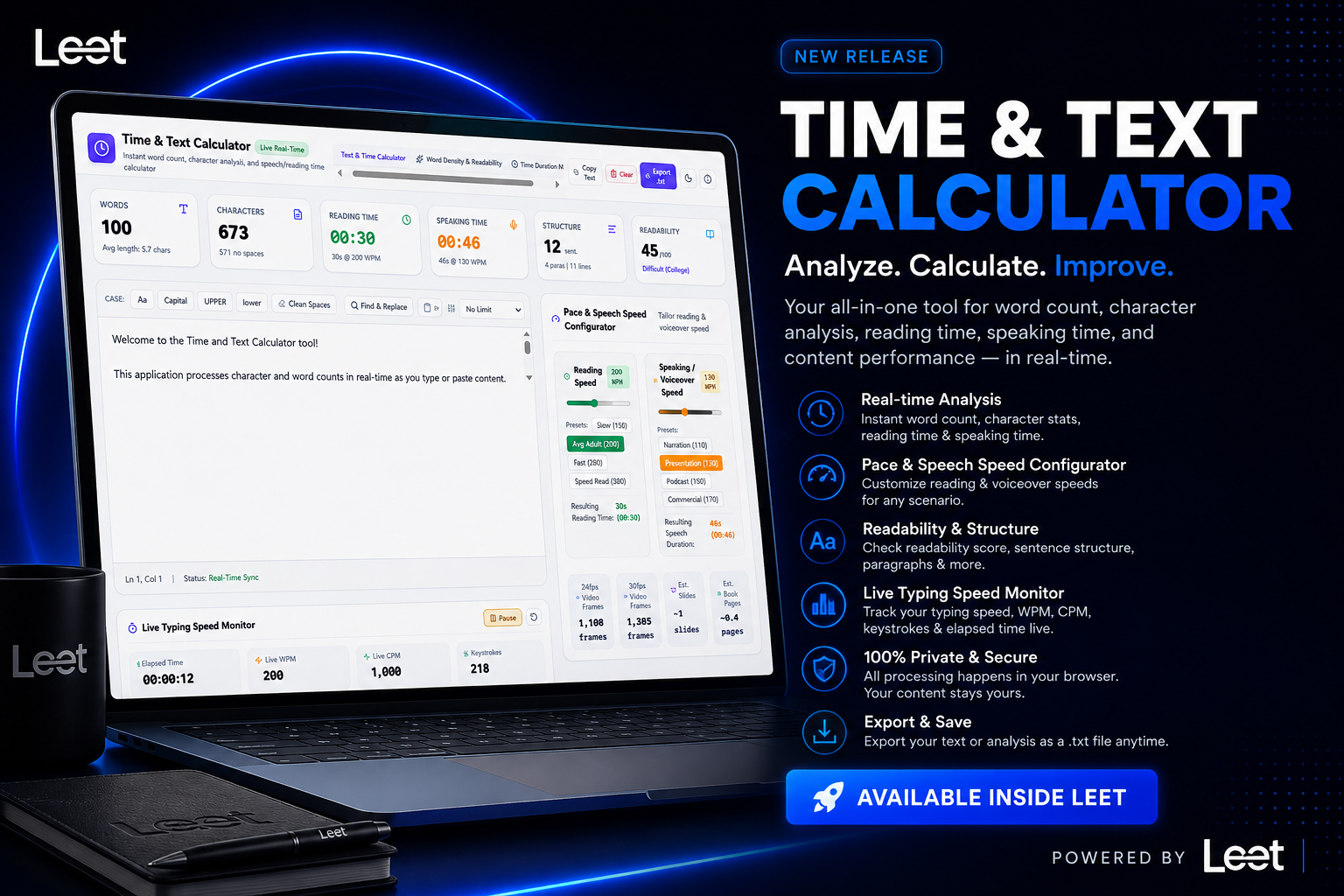 Time & Text Calculator Theme
