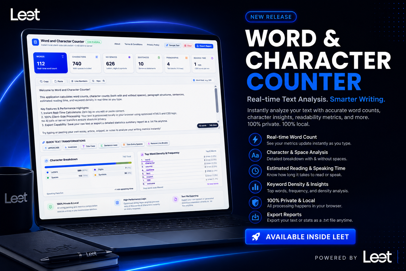 Word and Character Counter Theme