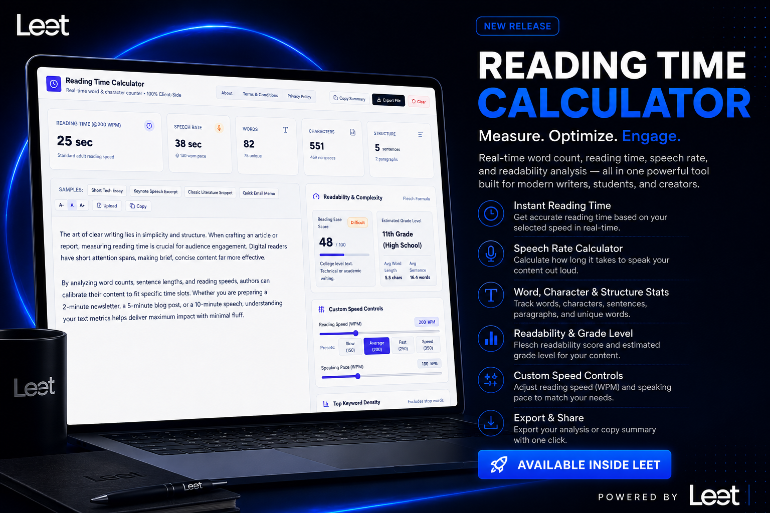 Reading Time Calculator Theme