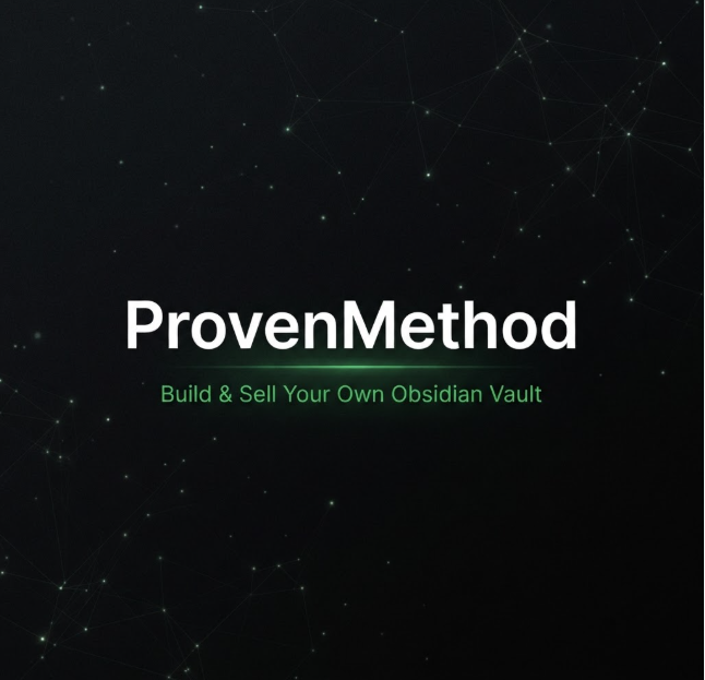 ProvenMethod — Build & Sell Your Own Obsidian Vault