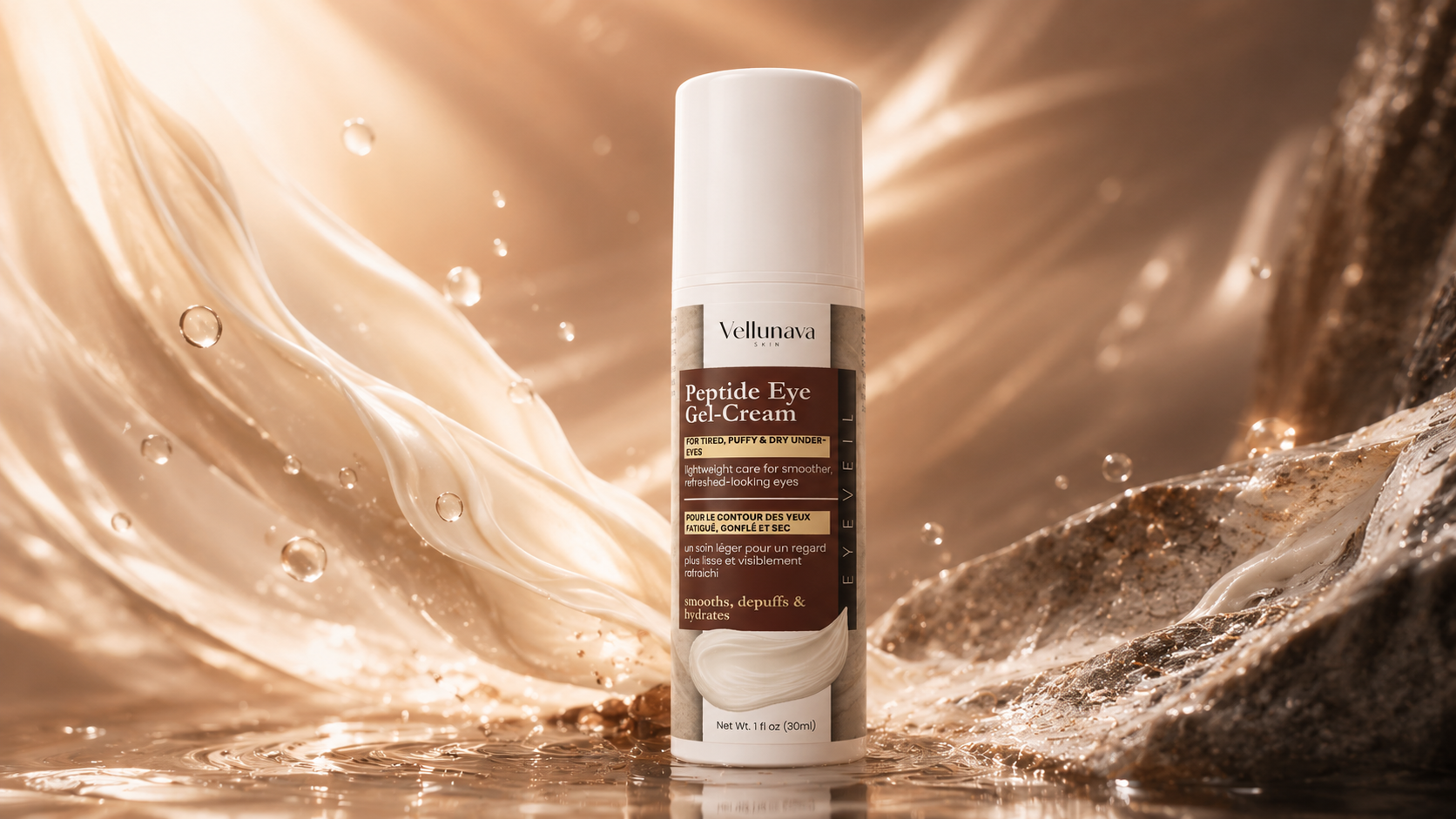 Vellunava EyeVeil Peptide Eye Gel-Cream