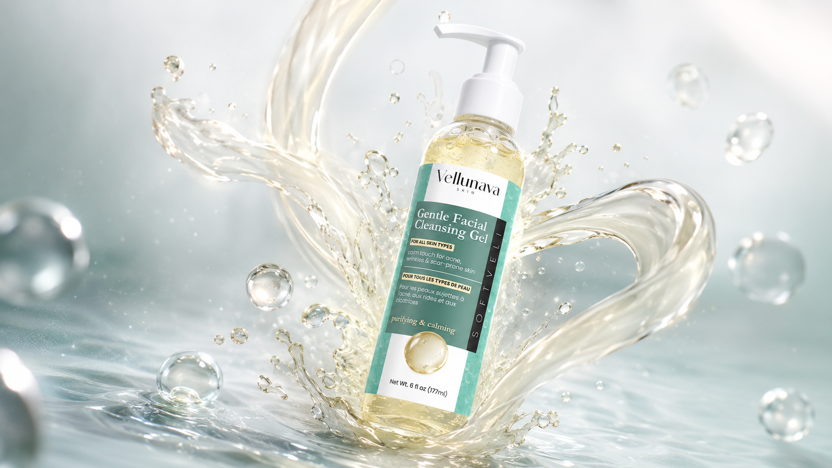 Vellunava SoftVeil Gentle Facial Cleansing Gel