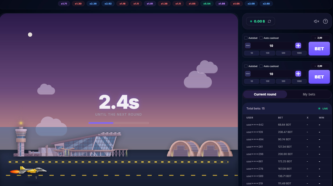 JetX  real-money betting game