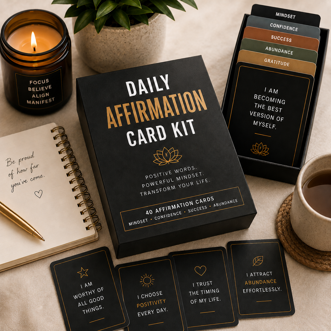 THE DAILY AFFIRMATION CARD KIT 