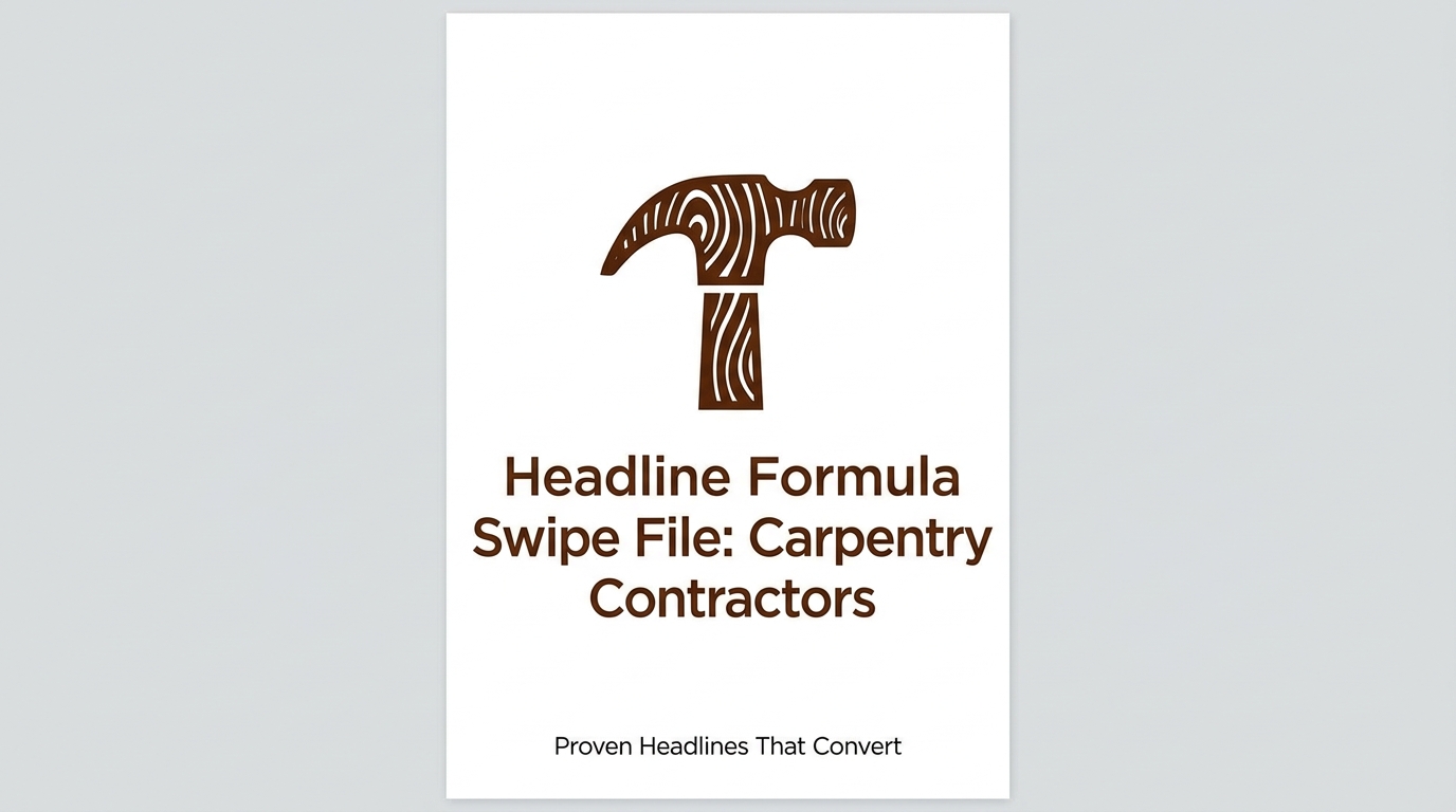 Headline Formula Swipe File: Carpentry Contractors