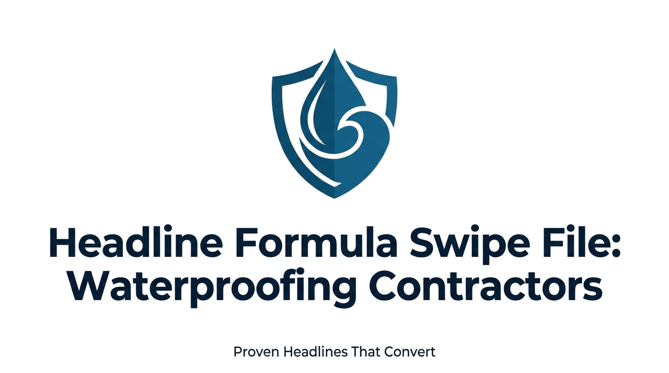 Headline Formula Swipe File: Waterproofing Contractors