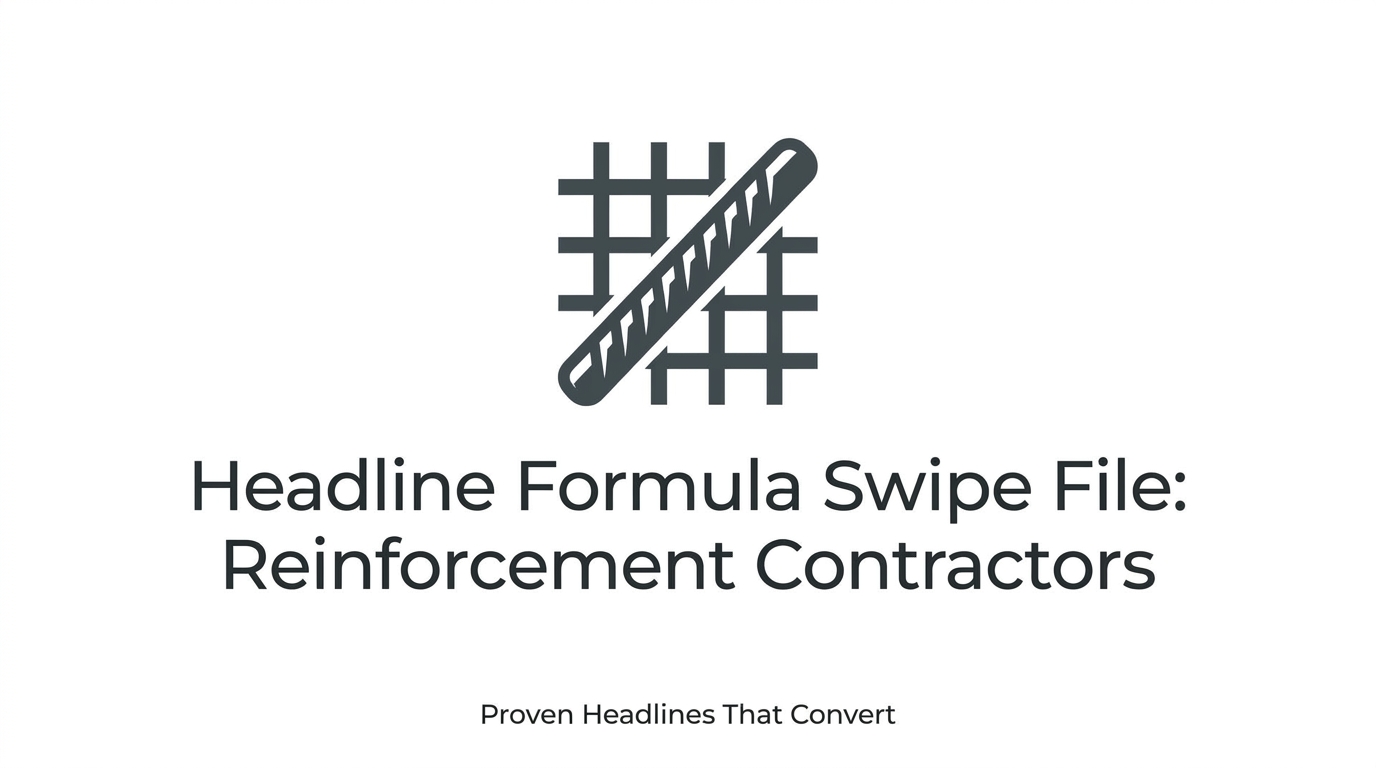 Headline Formula Swipe File: Reinforcement Contractors