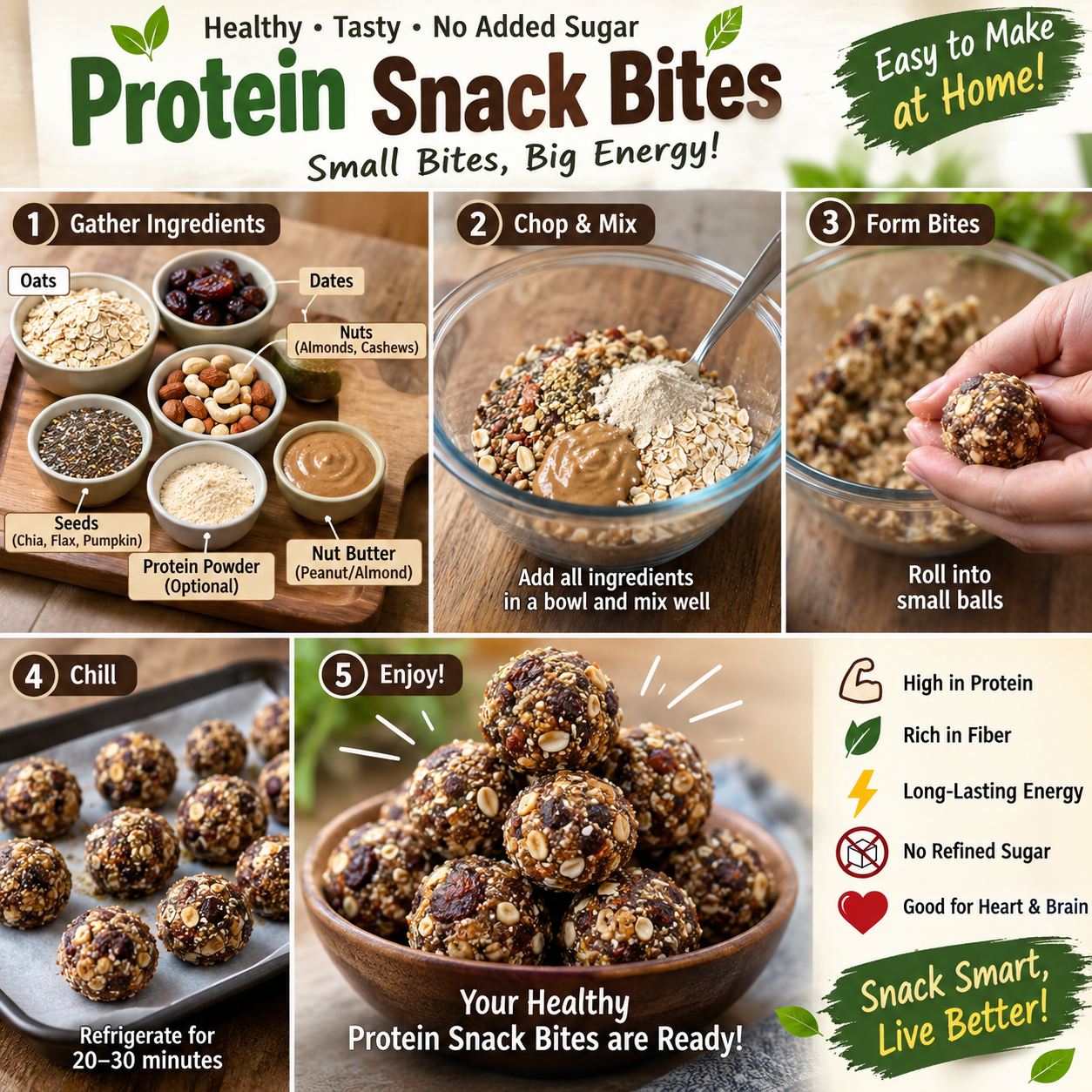 Organic protein snacks Bites