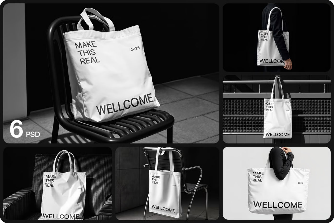 Ultimate Tote Bag Mockup & Packaging Bundle