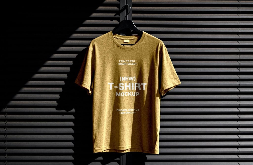 Premium Cinematic T-Shirt Mockup (FREE PSD)
