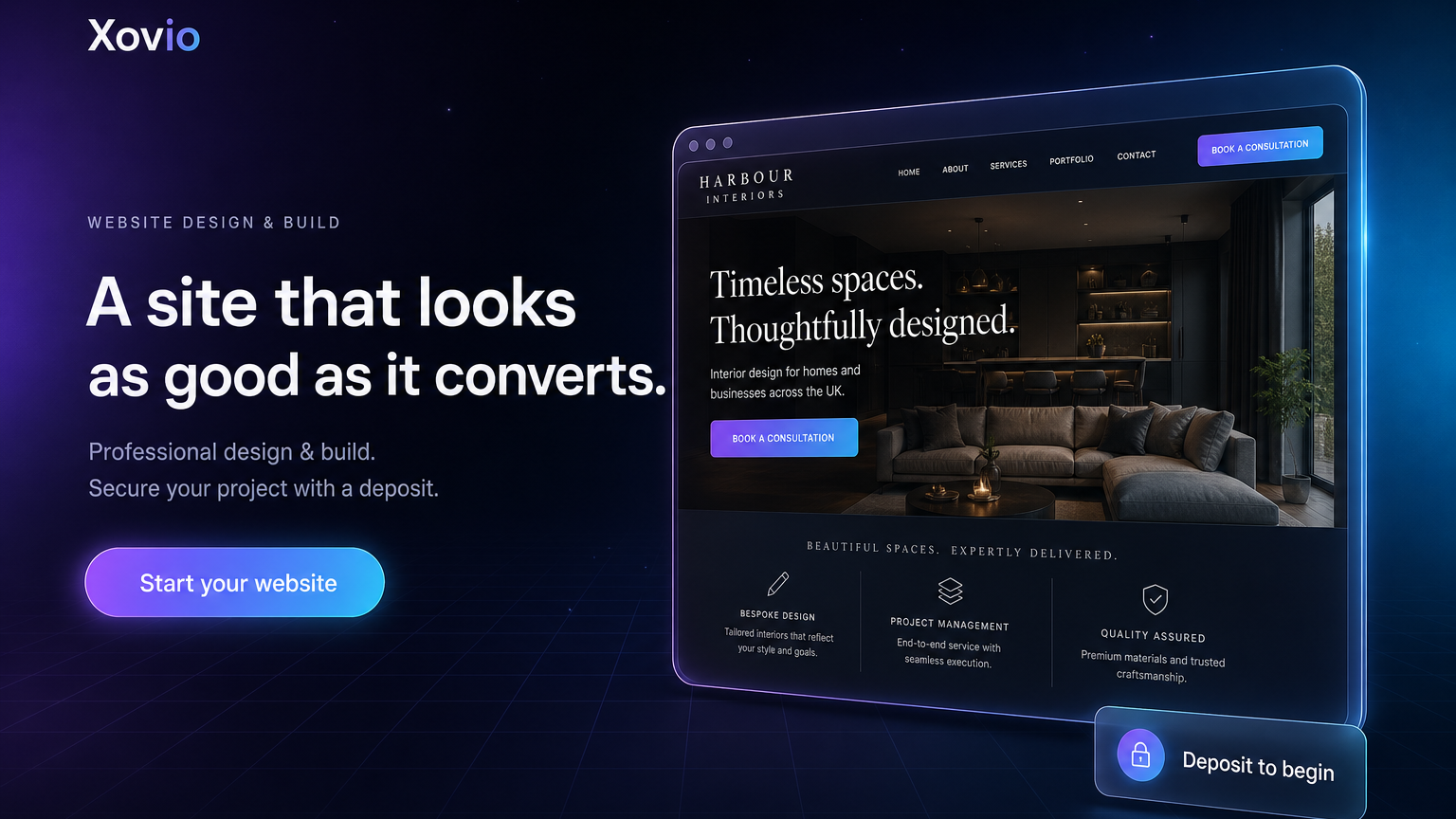 Website Design & Build - Deposit