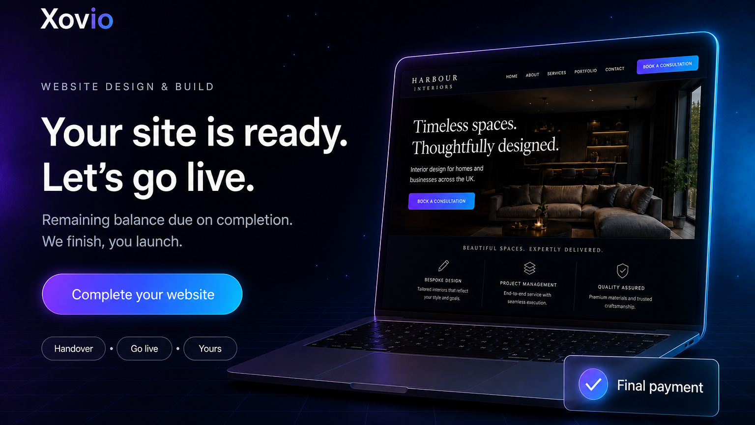 Website Design & Build - Final Payment
