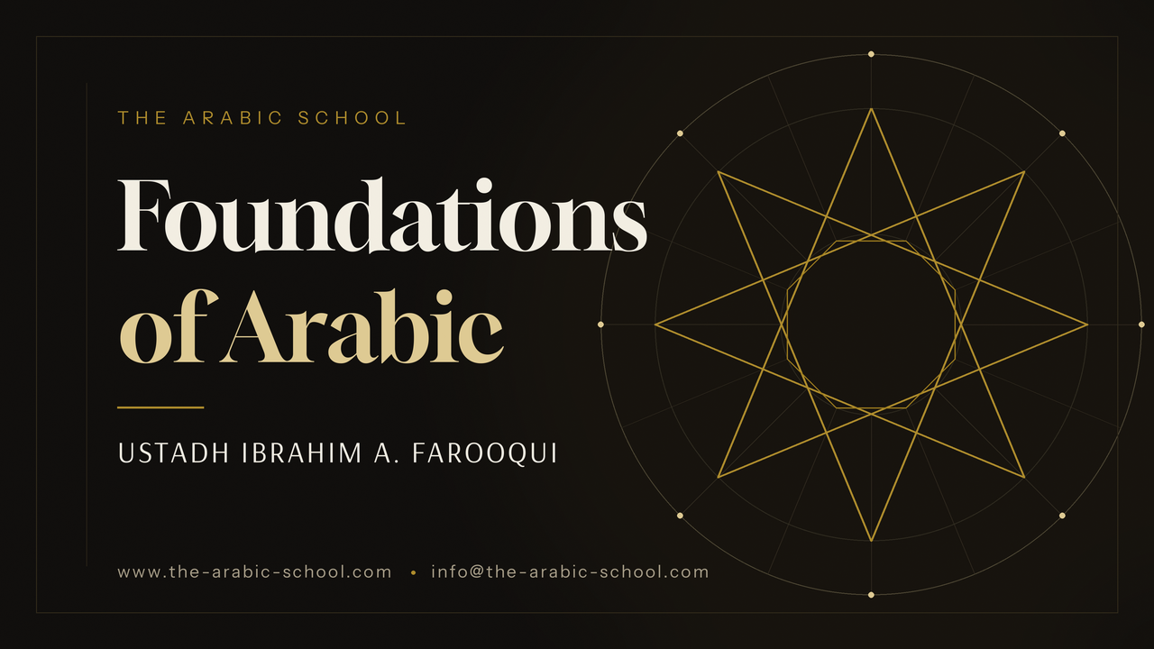 Foundations of Arabic