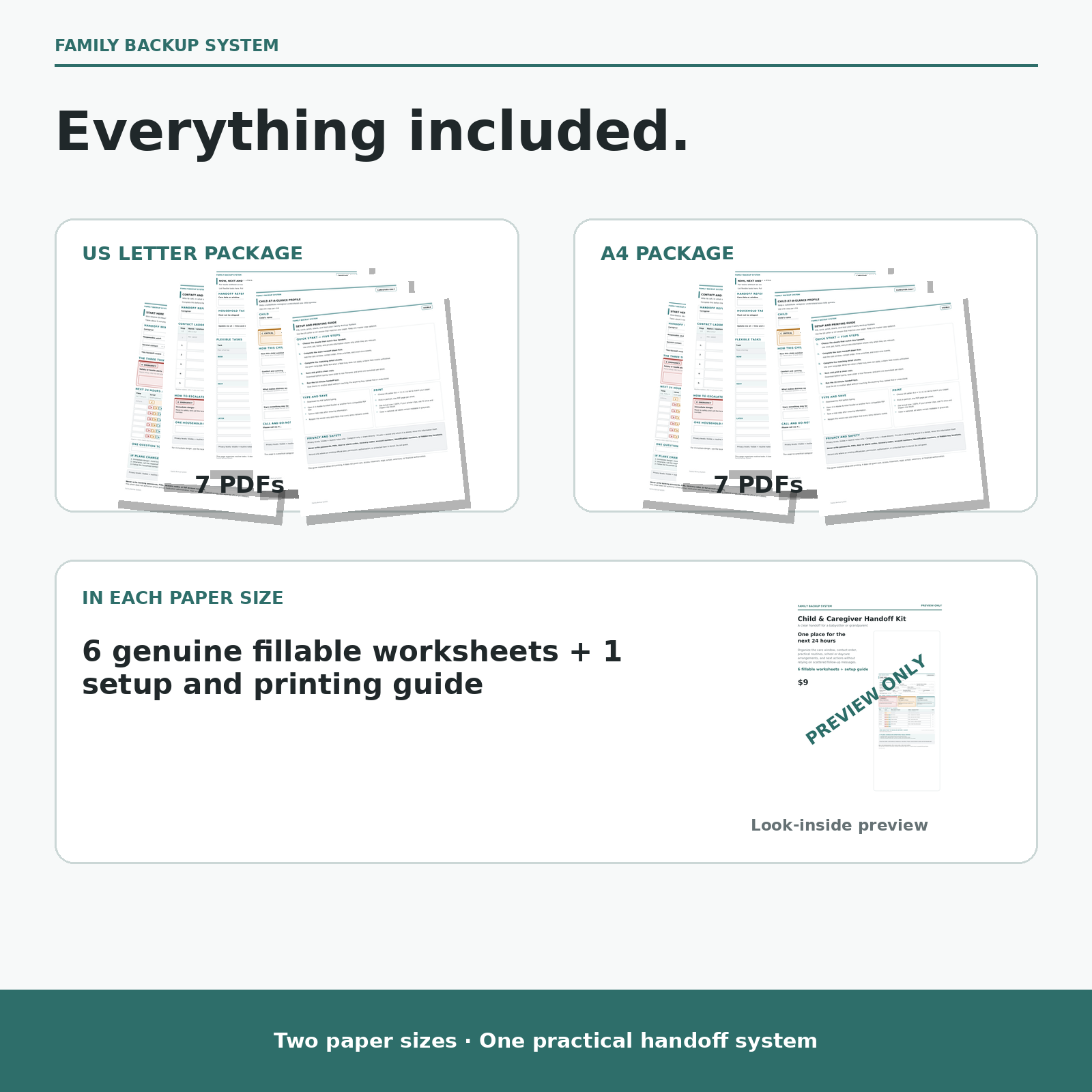 Child & Caregiver Handoff Kit
