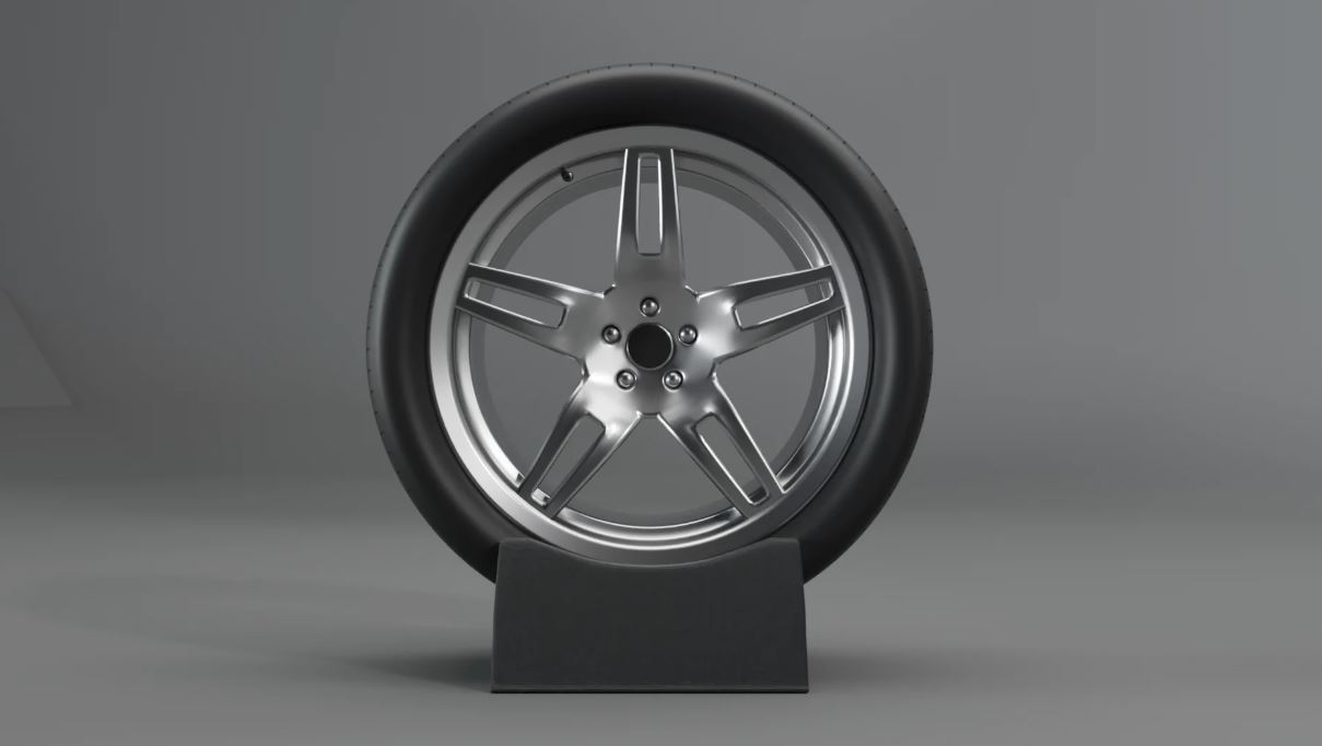 Realistic Car Wheel 3D model