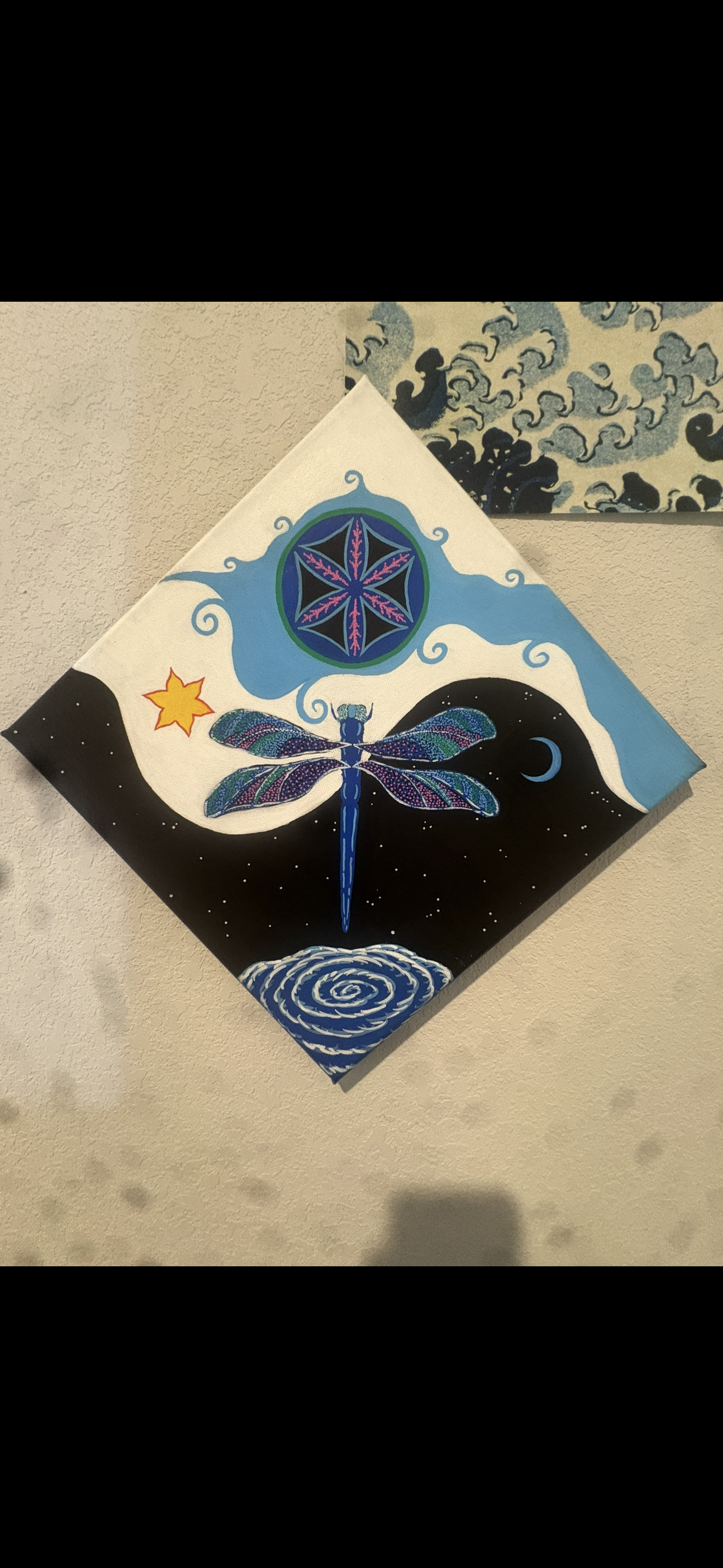 Spiritual Dragonfly Painting 