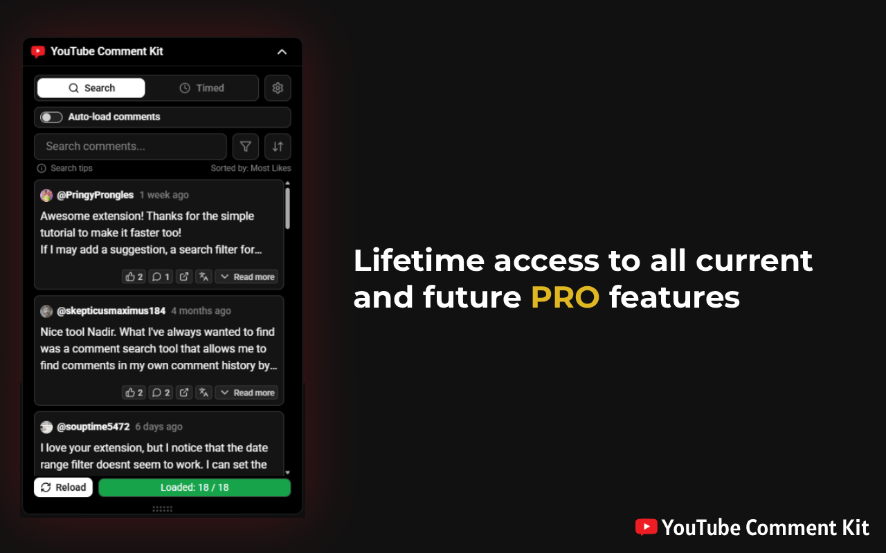 YouTube Comment Kit Pro