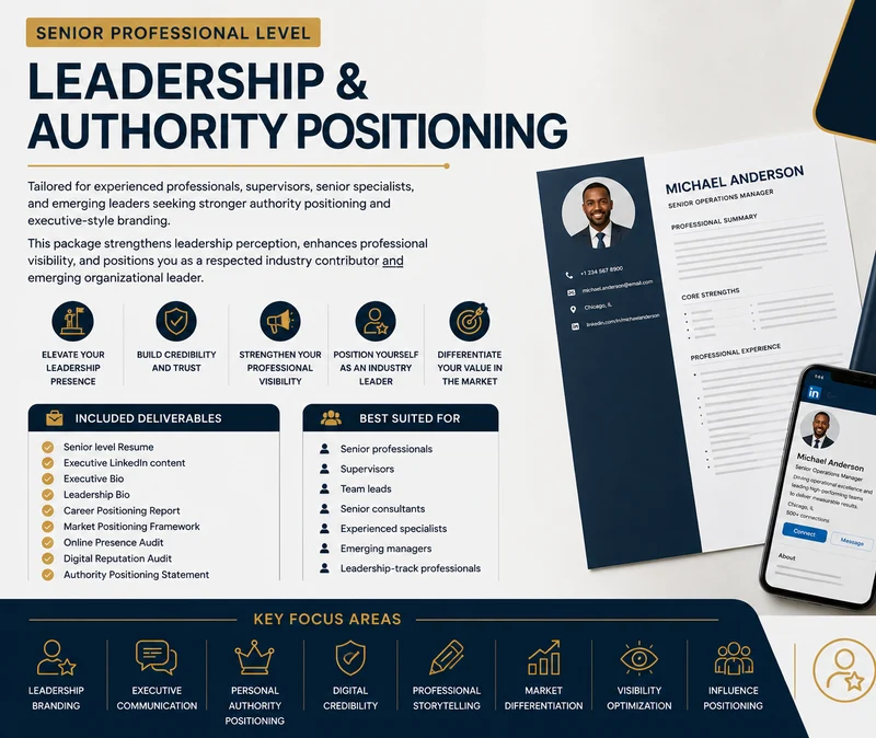 Senior Professional Level - Leadership Branding