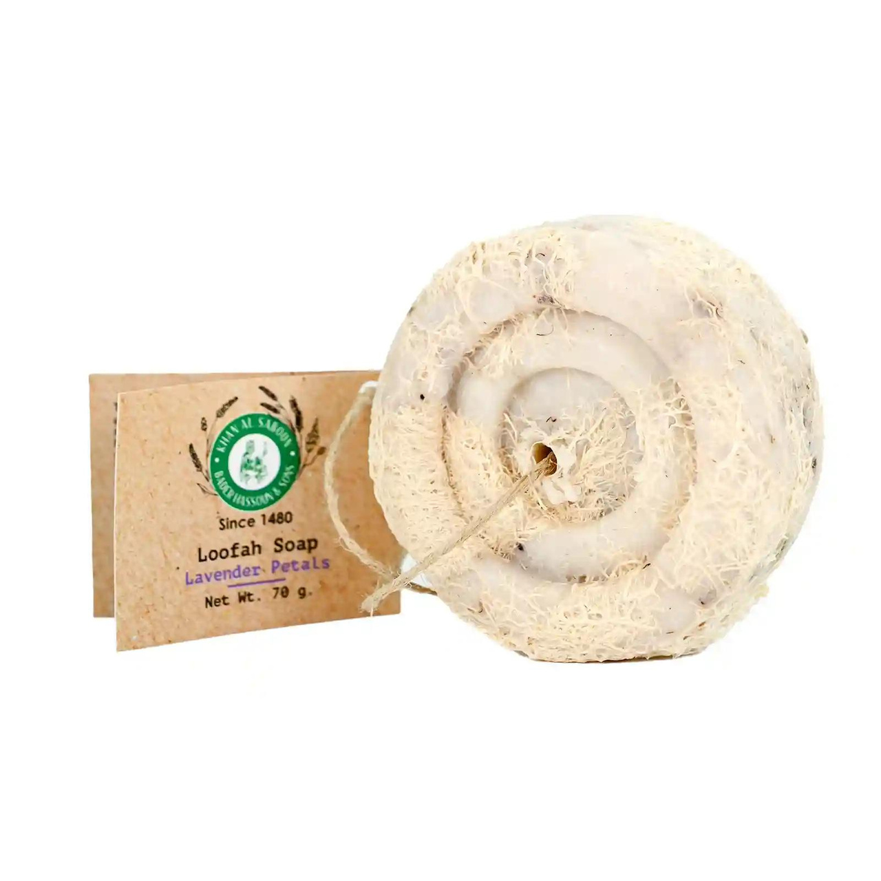 Soap / Jabón — Lavender Loofah Soap (70g)