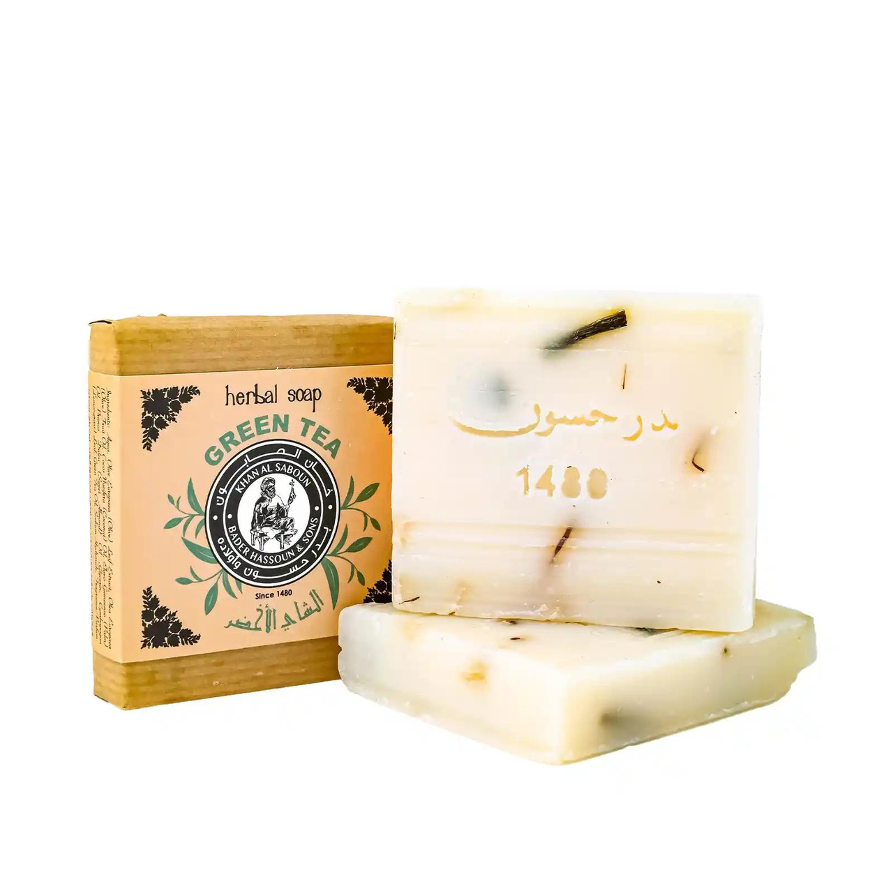 Soap / Jabón — Green Tea Herbal Soap (80g)