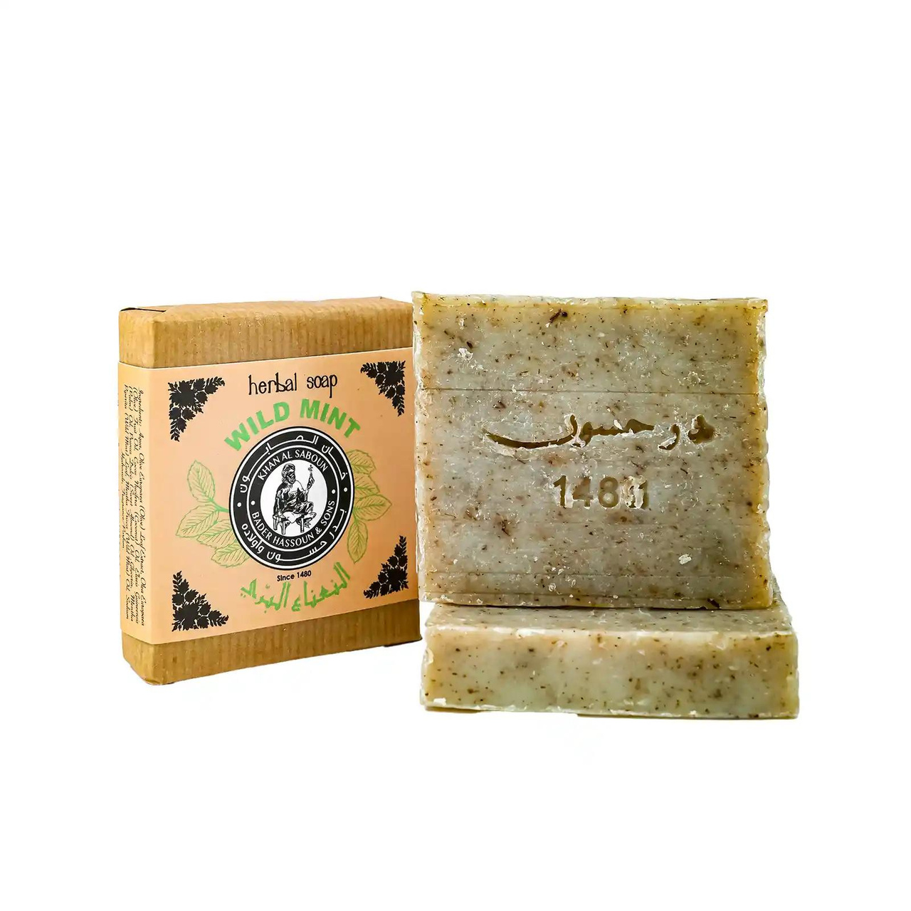 Soap / Jabón — Wild Mint Herbal Soap (80g)