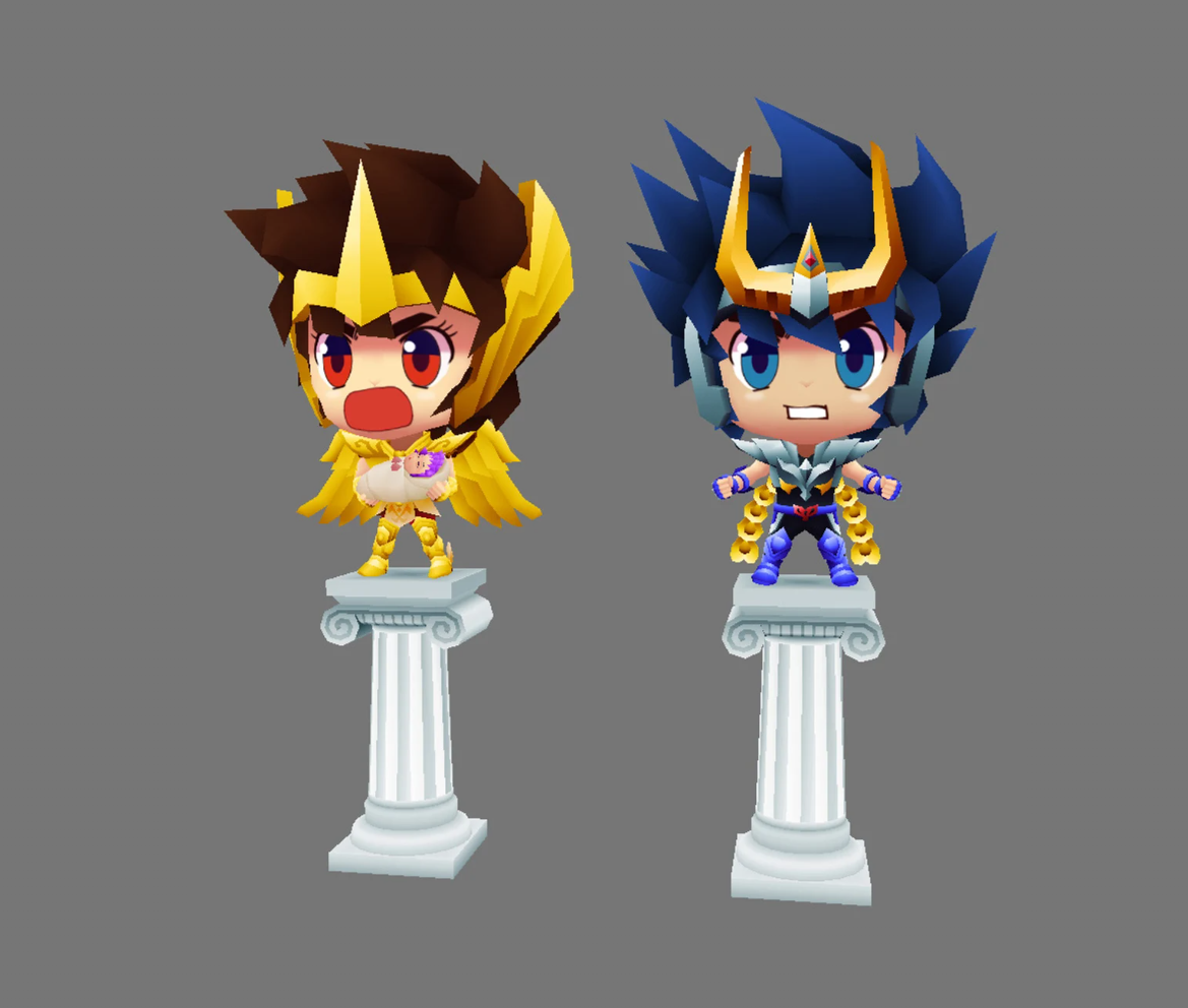 Free Saints. Seiya, Ikki and Saori