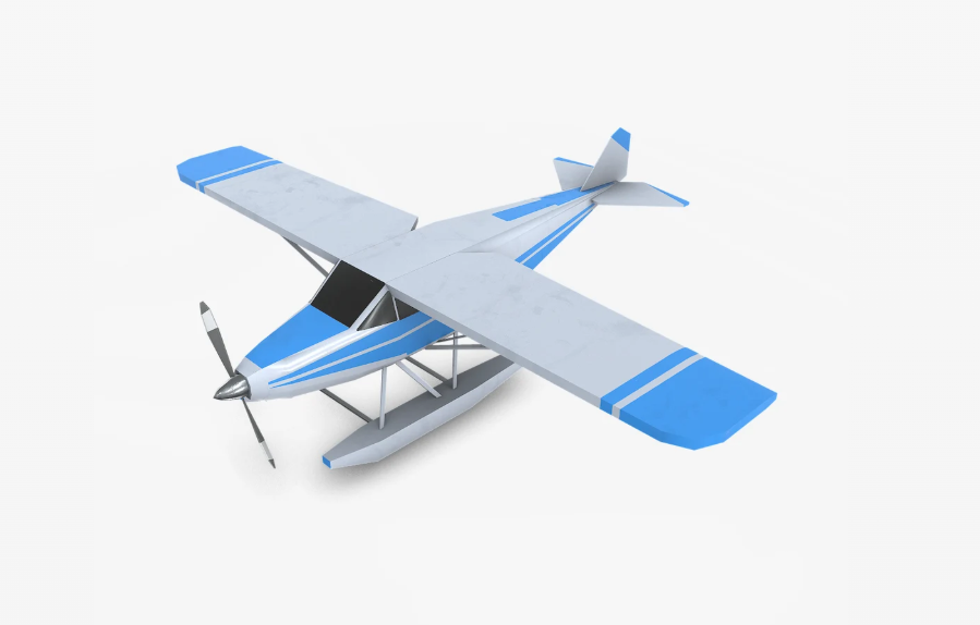 Low-poly Floatplane PBR