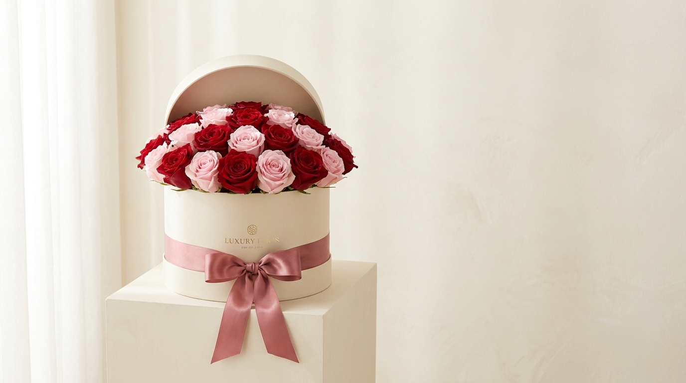 Rose Gift Box (24 Roses)