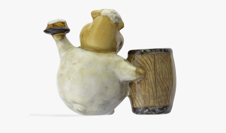 Statuette of a Sheep with a barrel