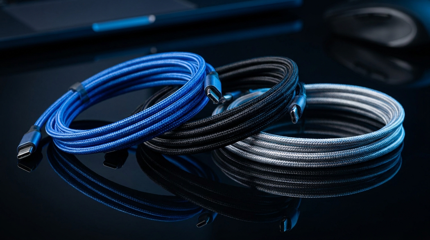 VoltEdge Braided Fast-Charging Cable 3-Pack